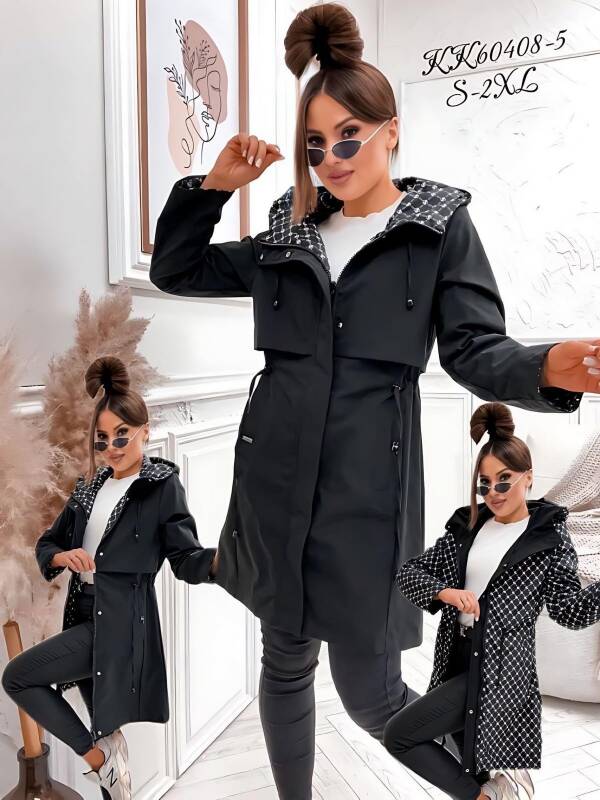 Plaszcze damkie  Roz S-2XL, 1 Kolor Paczka 5 szt 1